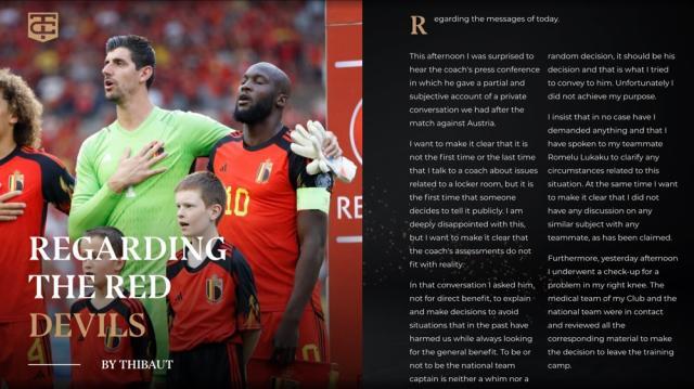 MK体育资讯-不满队长顺位不如卢卡库，库尔图瓦退出国家队？